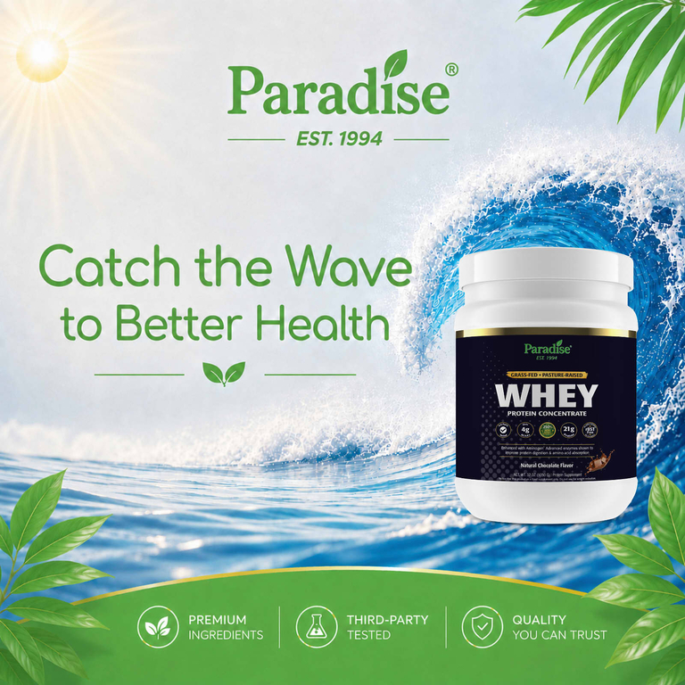Paradise Herbs, Сывороточный протеин, натуральный шоколад, 990 г (32 унции) (Товар снят с продажи) 