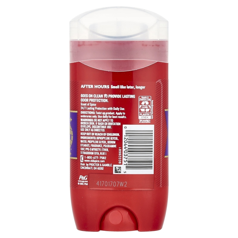 Old Spice, Дезодорант для нерабочих часов, со специями, 85 г (3 унции)