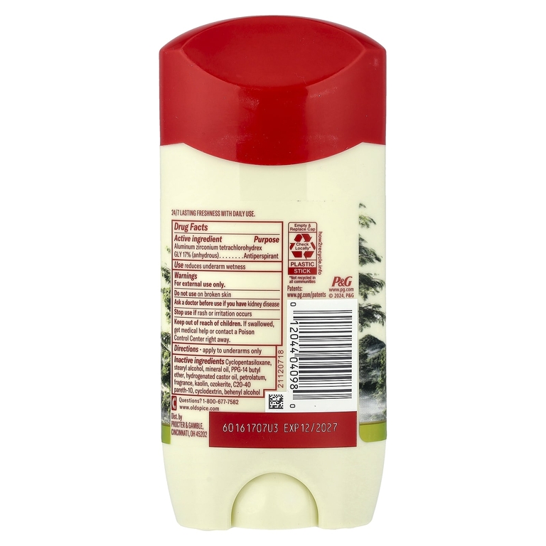 Old Spice, дезодорант-антиперспирант, с ароматом древесины, 96 г (3,4 унции)