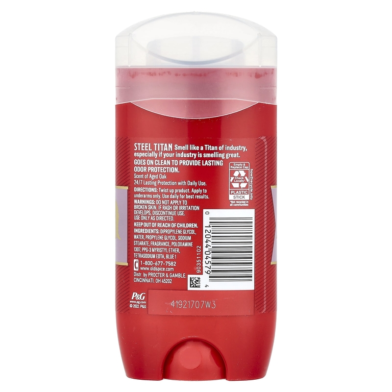 Old Spice, Дезодорант Steel Titan, состаренный дуб, 85 г (3 унции) (Товар снят с продажи) 