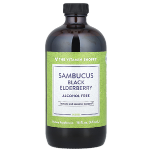 The Vitamin Shoppe, Sambucus, черная бузина, без спирта, 473 мл (16 жидк. Унций)