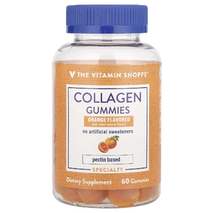 The Vitamin Shoppe, Жевательные мармеладки с коллагеном, апельсин, 60 жевательных мармеладок (250 мг в 1 жевательной мармеладке)