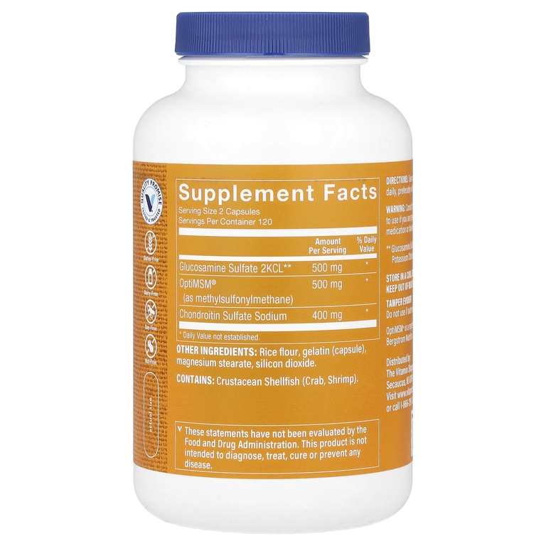 The Vitamin Shoppe, Глюкозамин хондроитин МСМ, 240 капсул (Товар снят с продажи) 