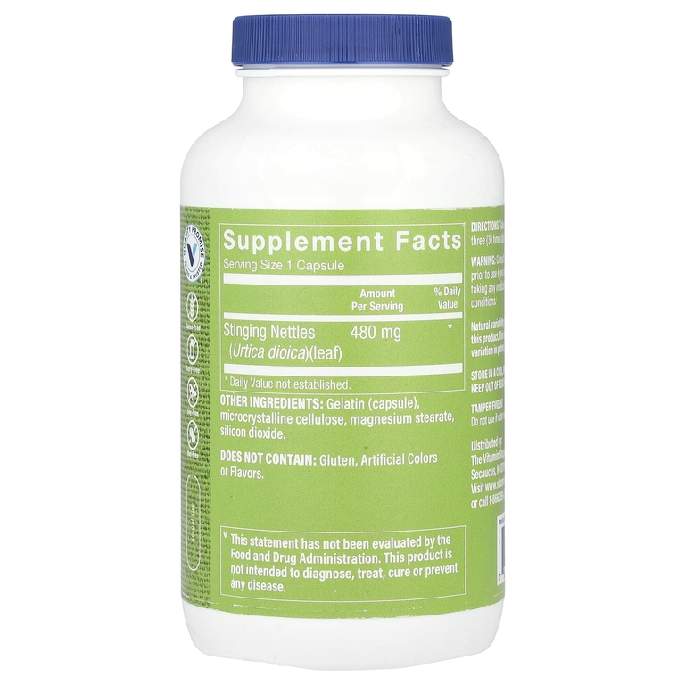 The Vitamin Shoppe, Крапива двудомная, 480 мг, 300 капсул