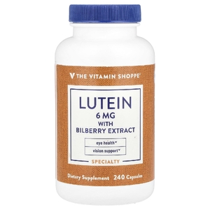 The Vitamin Shoppe, лютеин с экстрактом черники, 240 капсул