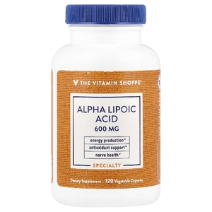 The Vitamin Shoppe, Альфа-липоевая кислота, 600 мг, 120 растительных капсул