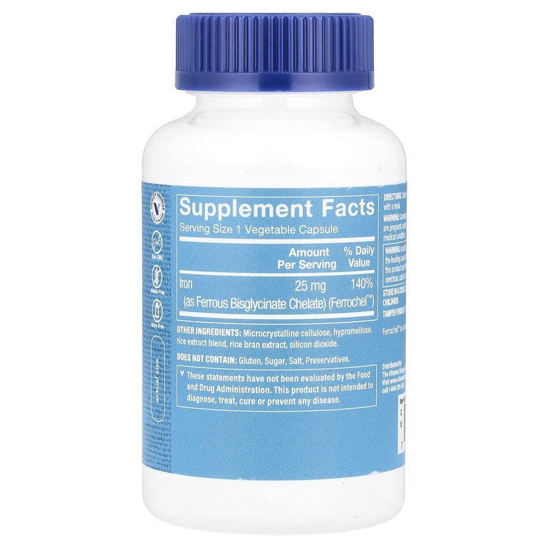 The Vitamin Shoppe, Comfort Iron®, 25 мг, 180 растительных капсул (Товар снят с продажи) 