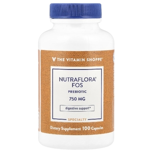The Vitamin Shoppe, NutraFlora®, пробиотик с ФОС, 750 мг, 100 капсул (Товар снят с продажи) 