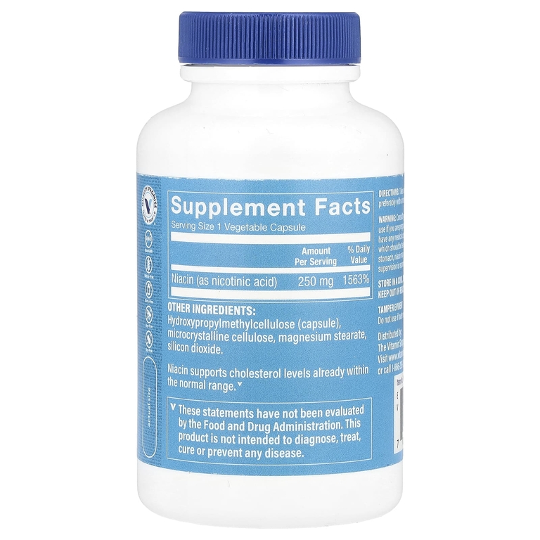 The Vitamin Shoppe, Ниацин, 250 мг, 100 растительных капсул (Товар снят с продажи) 
