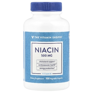 The Vitamin Shoppe, Ниацин, 500 мг, 100 растительных капсул
