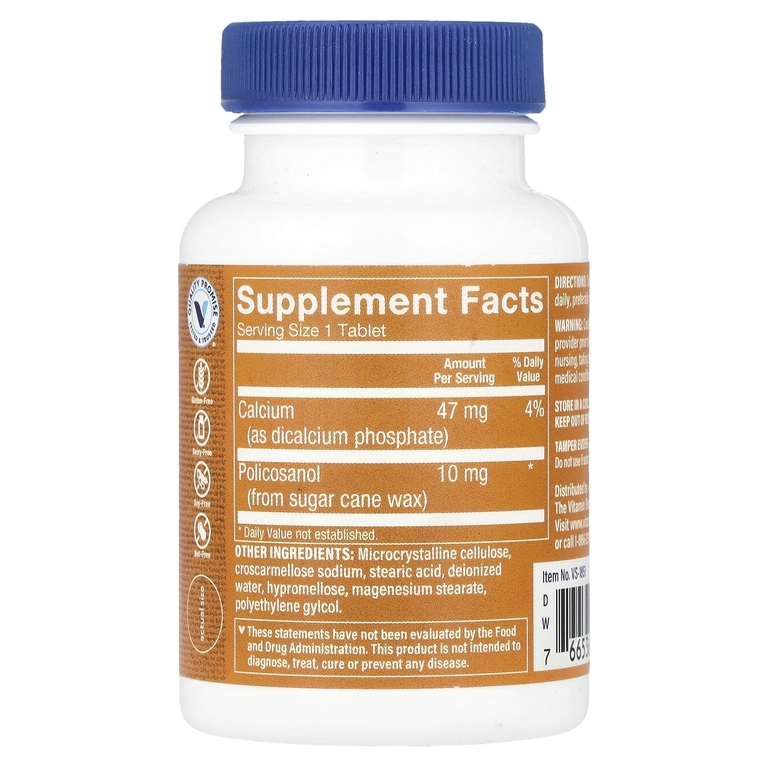 The Vitamin Shoppe, Поликозанол, 120 таблеток (Товар снят с продажи) 