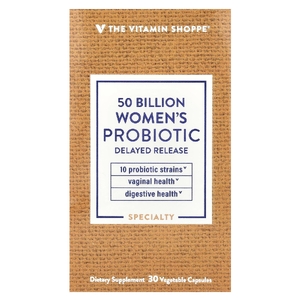 The Vitamin Shoppe, Пробиотик для женщин, 50 млрд, 30 растительных капсул