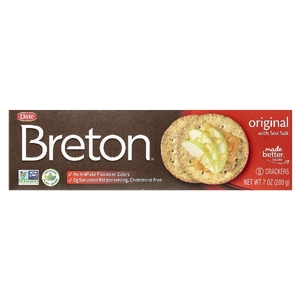 Breton Original Crackers, Крекер, оригинальный с морской солью, 200 г (7 унций) (Товар снят с продажи) 