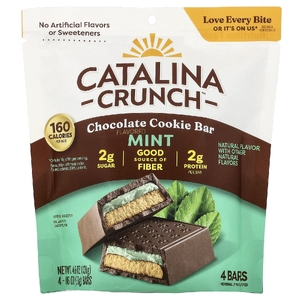 Catalina Crunch, Шоколадное печенье, мята, 4 плитки, 33 г (1,16 унции)