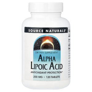 Source Naturals, альфа-липоевая кислота, 200 мг, 120 таблеток