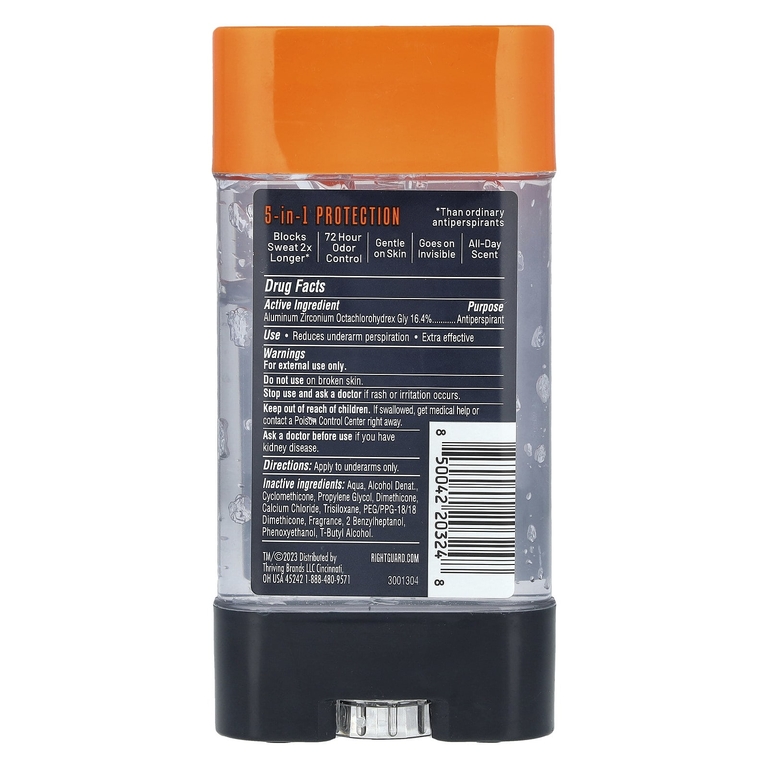 Right Guard, Xtreme Defense, антиперспирант / дезодорант, Fresh Blast, 113 г (4 унции) (Товар снят с продажи) 