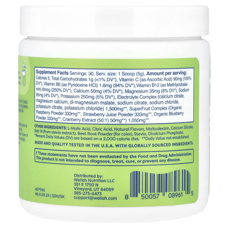 Wellah, Splish Splash Hydration, клубника и киви, 147 г (5,3 унции) (Товар снят с продажи) 