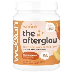 Wellah, The Afterglow, мультиколлагеновый протеин + красота, апельсин и манго, 534 г (1,2 фунта) (Товар снят с продажи) 