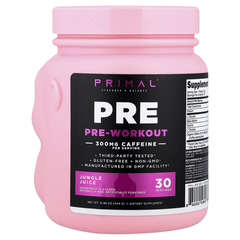 PrePrimal, предтренировочный комплекс, Jungle Juice, 444 г (15,86 унции)