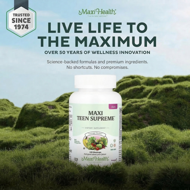 Maxi Health, Maxi Teen Supreme ™, для нее, 120 капсул