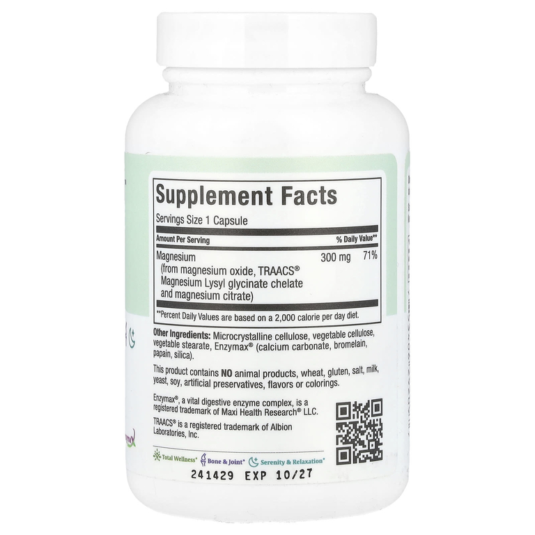 Maxi Health, капсулы Maxi Magnesium™, 90 капсул Maxicaps