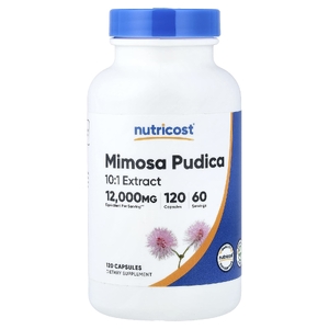 Nutricost, Mimosa pudica, 120 капсул (600 мг в 1 капсуле)