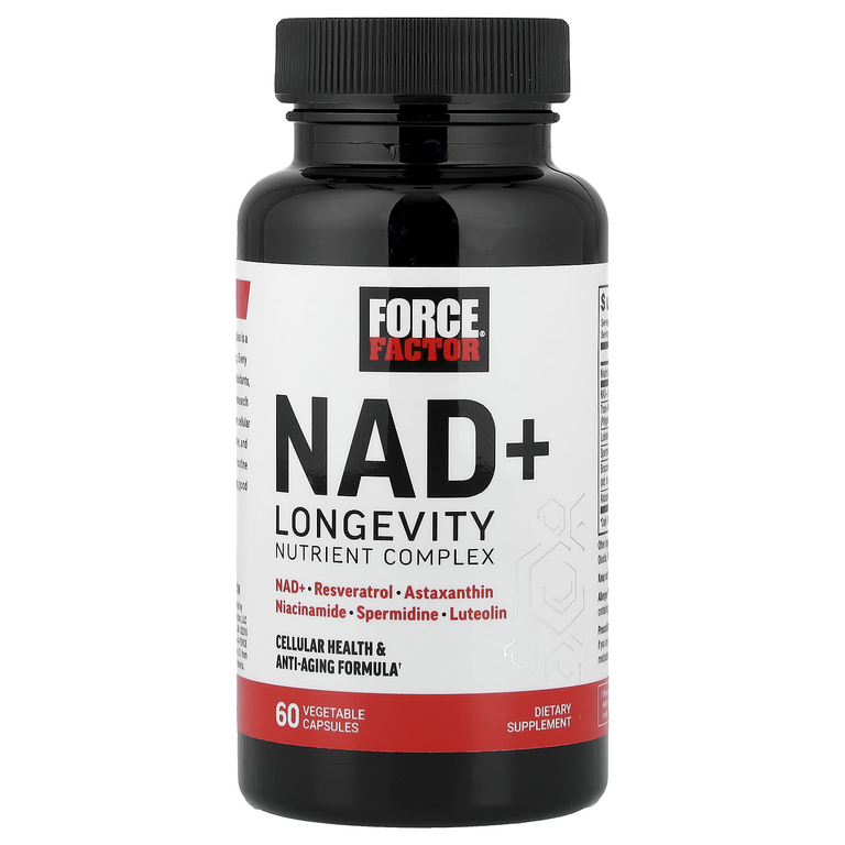 Force Factor, NAD + Longevity Nutrient Complex, 60 растительных капсул