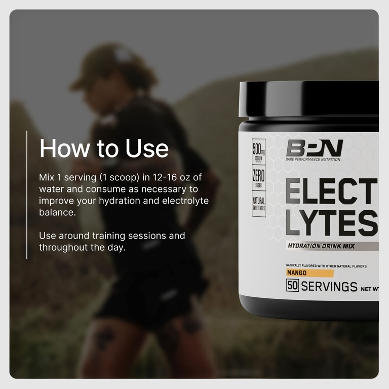 BPN, Electrolytes, смесь для увлажняющих напитков, манго, 255 г (9 унций)