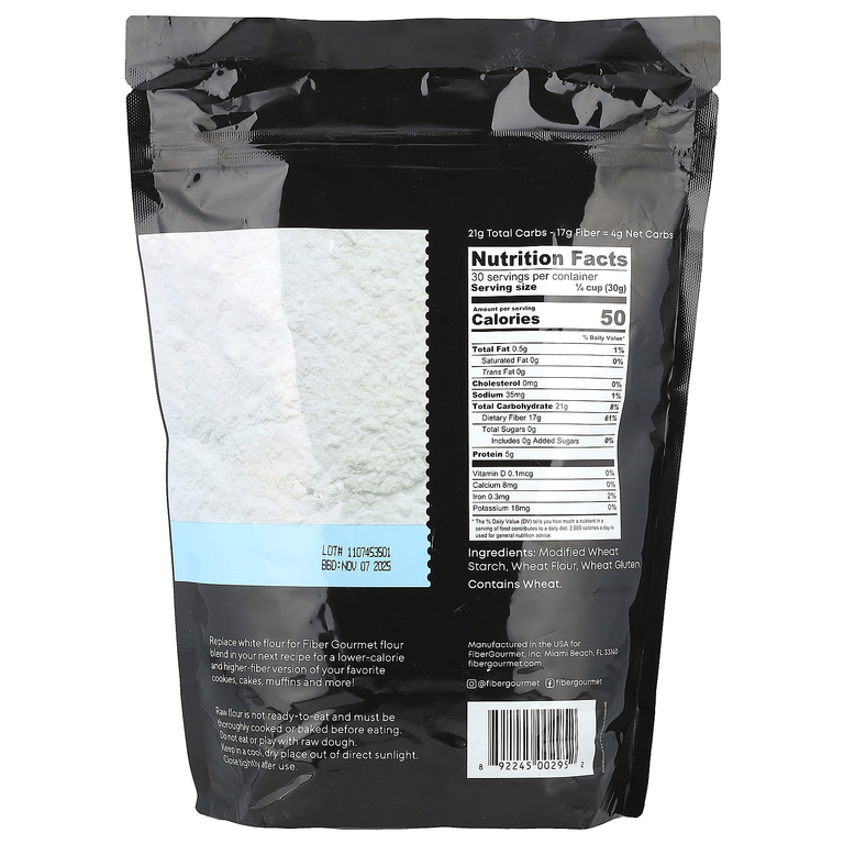Fiber Gourmet, Мука, 907 г (32 унции) (Товар снят с продажи) 
