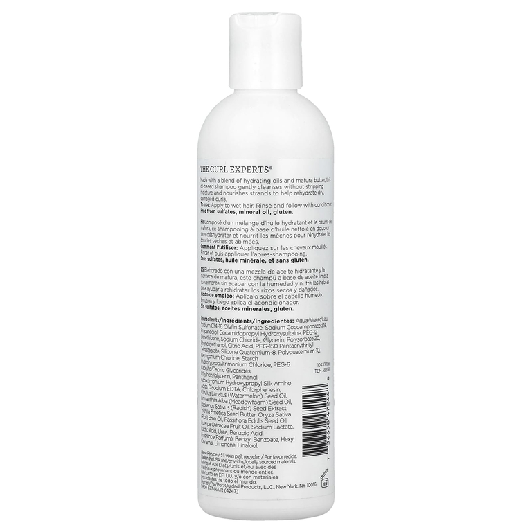 Ouidad, Moisture Lock ™, очищающий масляный шампунь, для всех типов локонов, 250 мл (8,5 жидк. Унции)