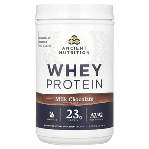 Ancient Nutrition, Сывороточный протеин, молочный шоколад, 646 г (1,42 фунта)