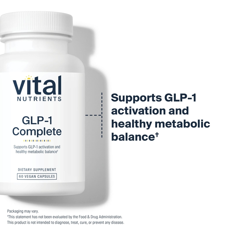glp 1 лекарства Vital Nutrients, GLP-1 Complete, 60 веганских капсул | Здоровье кишечника