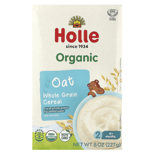 Holle, Органические овсяные хлопья из цельного зерна, от 6 месяцев, 227 г (8 унций)