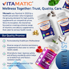 Vitamatic, Цитрат магния с витамином B6, 180 вегетарианских капсул