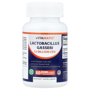 Vitamatic, Lactobacillus Gasseri, 60 капсул с гипромеллозой DRcaps®