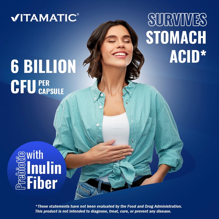 Vitamatic, бифидобактерии лонгум (Bifidobacterium Longum), 60 DRcaps®
