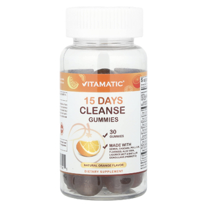 Vitamatic, 15 Days Cleanse, жевательные мармеладки, натуральный апельсин, 30 жевательных таблеток (Товар снят с продажи) 