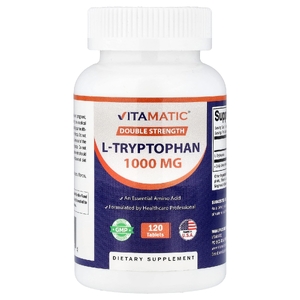 Vitamatic, L-триптофан, 1000 мг, 120 таблеток