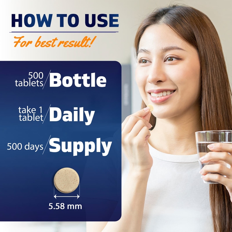 Vitamatic, Фолиевая кислота, 400 мкг, 500 таблеток