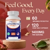 Vitamatic, яблочный пектин, 120 вегетарианских капсул (700 мг в 1 капсуле)