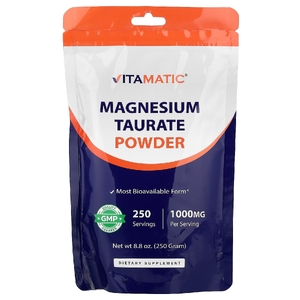 Vitamatic, Порошок таурата магния, 250 г (8,8 унции)