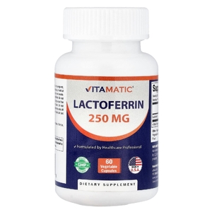Vitamatic, Лактоферрин, 250 мг, 60 растительных капсул