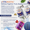 Vitamatic, Бромелаин, 500 мг, 180 вегетарианских капсул