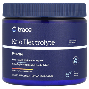 Trace, Keto Electrolyte Powder, клубничный лимонад, 369 г (13 унций)