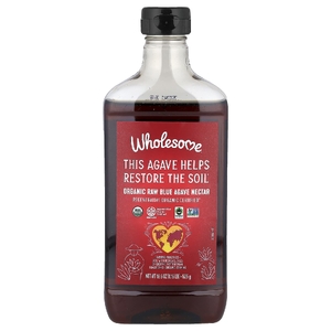 Wholesome Sweeteners, Органический необработанный нектар из голубой агавы, 525 г (18,5 унции)