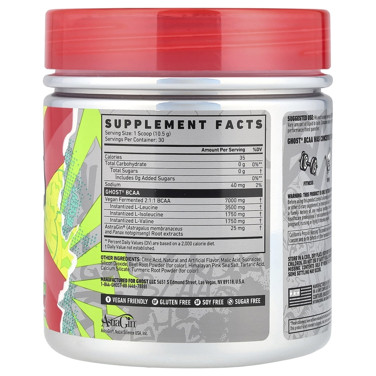 Ghost, BCAA, киви и клубника, 315 г (11,1 унции)
