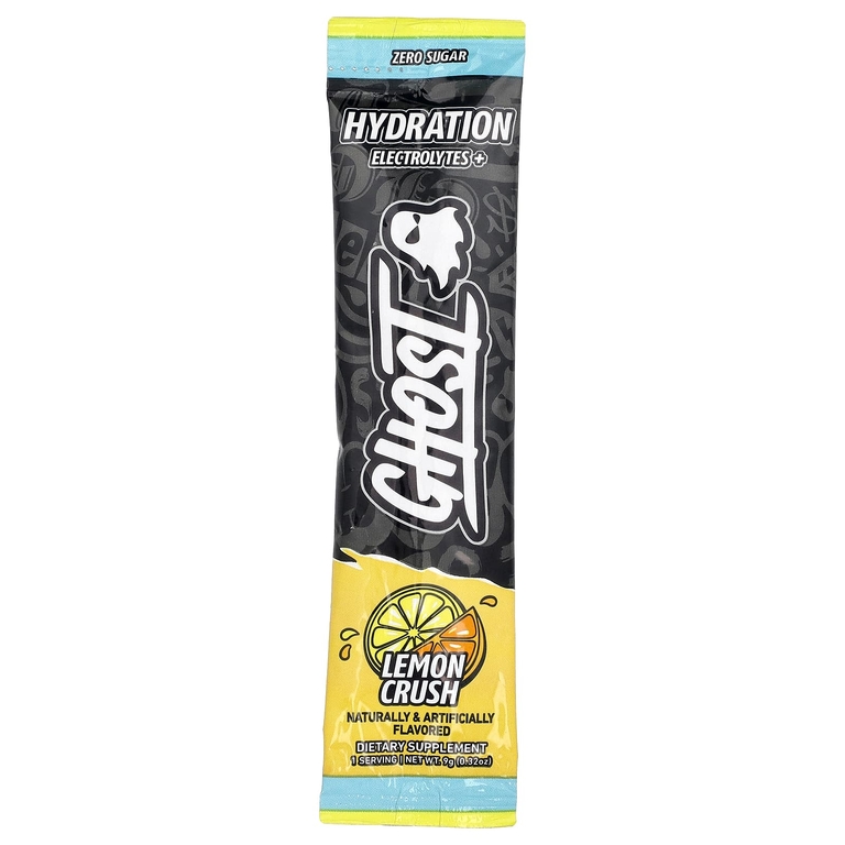 Ghost, Hydration Electrolytes+, лимонная давка, 24 таблетки, 9 г (0,32 унции) каждая