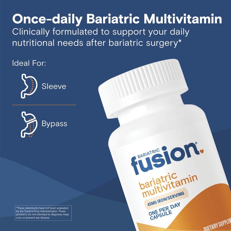 Bariatric Fusion, Мультивитамины с железом, 30 капсул