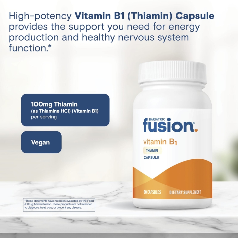 Bariatric Fusion, витамин B1, 90 капсул (100 мг в 1 капсуле) (Товар снят с продажи) 