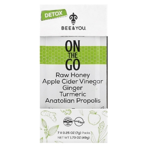 Bee & You, On The Go, для детоксикации, 7 упаковок по 7 г (0,25 унции) (Товар снят с продажи) 